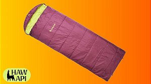 Saco de Dormir Hawapi Allpa Envelope 15°C a 5°C Vinho | Leve e Versátil