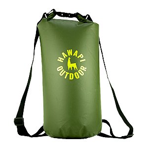 Saco Estanque Hawapi 30L Verde Escuro Impermeável PVC 500D