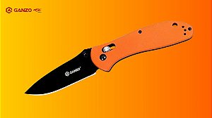 Canivete Ganzo G7393 Laranja com Lâmina em Aço 440C