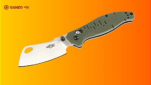 Canivete Ganzo Firebird F7551 Verde Aço 440C Cabo G10