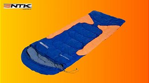 Saco de Dormir NTK Freedom -3,5°C Envelope Azul Laranja