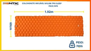 Colchonete Inflável NTK Sleep Pack 192x60x5cm Leve