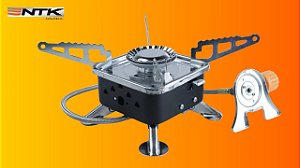 Fogareiro NTK Átomo Inox com Ignição e Regulagem