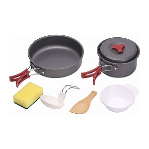 Conjunto de Panelas Camp 2 NTK 7 Peças Compacto Camping