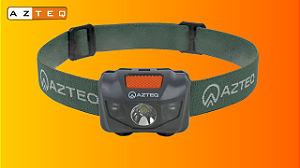 Lanterna de Cabeça Azteq Katori 140 Lúmens com Luz Vermelha