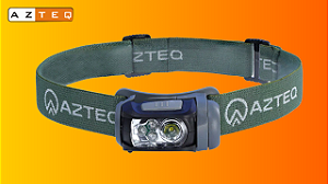 Lanterna de Cabeça Azteq Mistik 140 Lúmens com Luz Vermelha