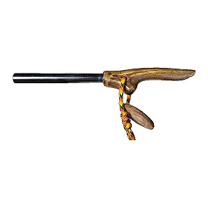 Pederneira Artesanal Rbudernik Couros Ferro-Cério 12mm com Cabo em Chifre 21cm