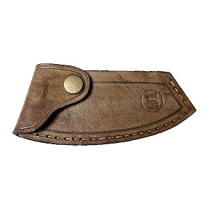 Bainha de Couro Marrom Café Cutelaria 01 para Machado Bahco HFGPS-0,7-400FG