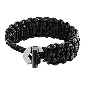 Bracelete de Sobrevivência Cord Mag NTK Paracord 550 com Magnésio