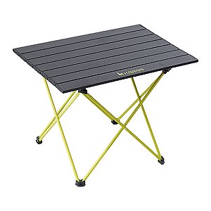 Mesa Camping Dobrável 40,5 x 56 cm Ultraleve Preto e Verde Limão - Hawapi