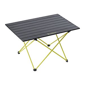 Mesa Camping Dobrável 46 x 68 cm Ultraleve Preto e Verde Limão - Hawapi