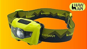 Lanterna de Cabeça Hawapi 100 Lúmens Verde Limão IPX4