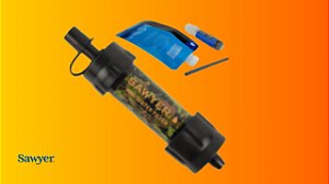 Mini Filtro de Água Portátil Sawyer Camuflado Original para Camping e Sobrevivência