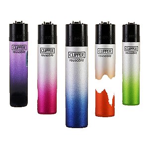 Isqueiro Clipper Gradient Recarregável a Gás Butano Pequeno