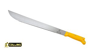 Facão Mato 12 Polegadas Collins Aço Carbono Cabo Amarelo