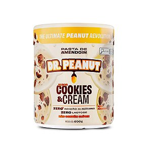 Pasta de Amendoim sabor Cookies and Cream 600g - Dr Peanut
