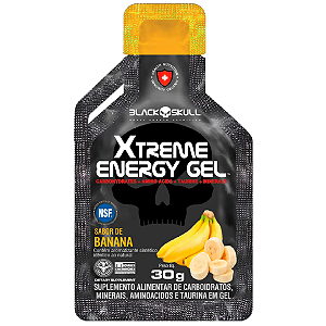 Xtreme Energy Gel Sachê sabor Banana 30g - Black Skull
