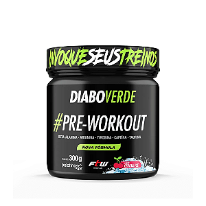 Pre Workout Diabo Verde sabor Cereja Ice 300g - Fitoway