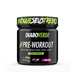 Pre Workout Diabo Verde sabor Energético 300g - Fitoway