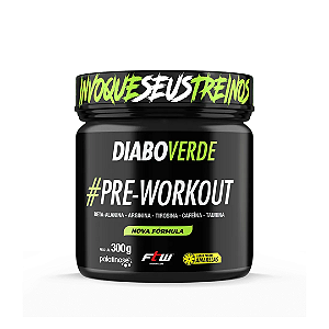 Pre Workout Diabo Verde sabor Frutas Amarelas 300g - Fitoway