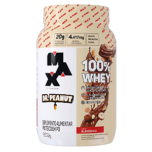 100% Whey Dr Peanut sabor Bueníssimo 900g - Max Titanium