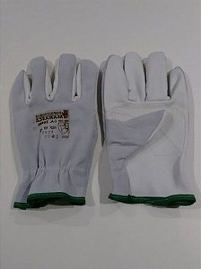 LUVA COURO - VAQUETA PALMA - DORSO RASPA - PUNHO 7CM - REF 17 - MARCA SUPRICOUROS MARASCA