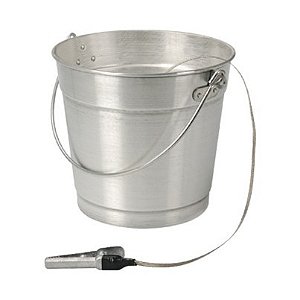 BALDE ALUMÍNIO COM CORDOALHA 12 LITROS - MARCA PLASTCOR