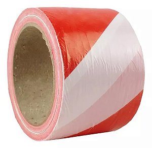 FITA ZEBRADA - VERMELHO E BRANCO – 70MM X 100 – MARCA 360