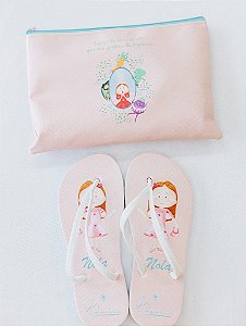 Kit chinelo Nola 35/36 + necessaire
