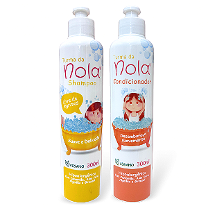 Kit Shampoo e Condicionador Turma da Nola 300ml