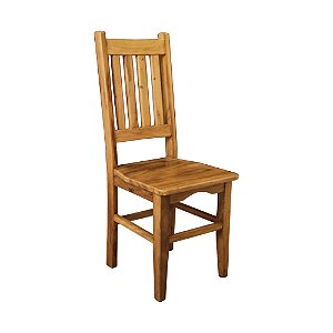 Cadeira Rústica Alemã em Madeira Maciça de Demolição