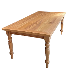 Mesa Rústica Retangular Arizona 8 Lugares em Madeira Maciça de Demolição