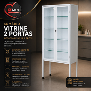 Armário Vitrine 2 Portas