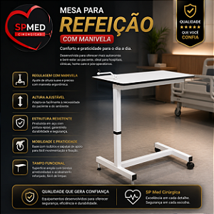 Mesa para Refeição com Manivela