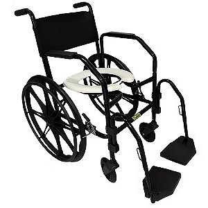 Cadeira de Banho/Higiênica Roda Grande - 120kg