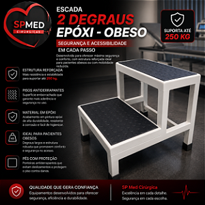 Escada 2 Degraus Epoxi - OBESO