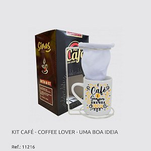 Caneca kit café - coffee lover