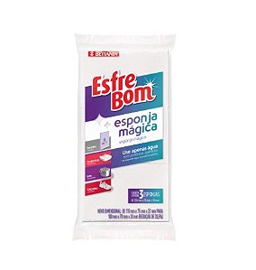 Esponja Mágica com 3 Esponjas EsfreBom - Bettanin