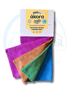 Pano Mágico Uso Geral Sem Costura com 4 Panos - Ákora