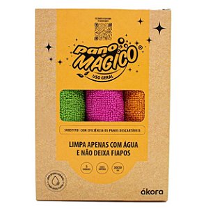 Pano Mágico Uso Geral com 3 Panos - Ákora