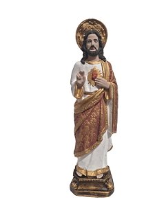 SAGRADO CORAÇÃO DE JESUS 33 CM GESSO