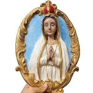 MEDALHÃO NOSSA SENHORA DE FÁTIMA 40 cm