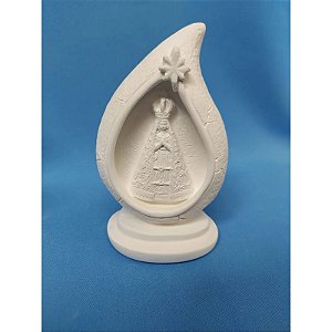 NOSSA SENHORA APARECIDA MODELO GOTA 15 CM - GESSO CRU