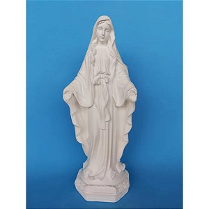 NOSSA SENHORA DAS GRAÇAS 30 CM - GESSO CRU ( LAÇO )