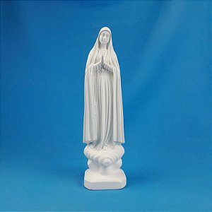 NOSSA SENHORA DE FÁTIMA 25 CM - GESSO CRU