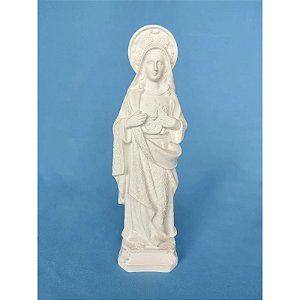 SAGRADA CORAÇÃO DE MARIA 30 CM - GESSO CRU
