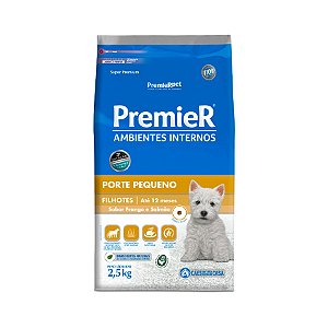 Premier Ambientes Internos Filhote Sabor Frango e Salmão  2,5 kg