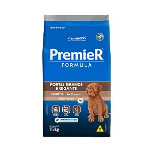 Premier para Cães Filhotes de Raças Grandes sabor  frango  15KG