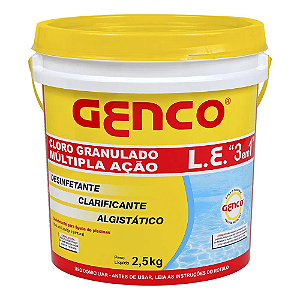 Cloro granulado 3X1 BL 2,5kg GENCO