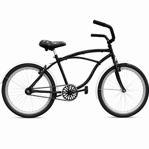 Bicicleta Aro 26 Caiçara/Beach Contra-Pedal Preta